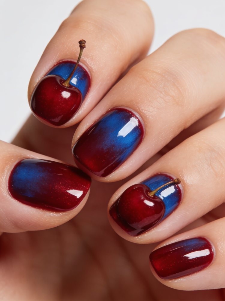 Deep red gloss
