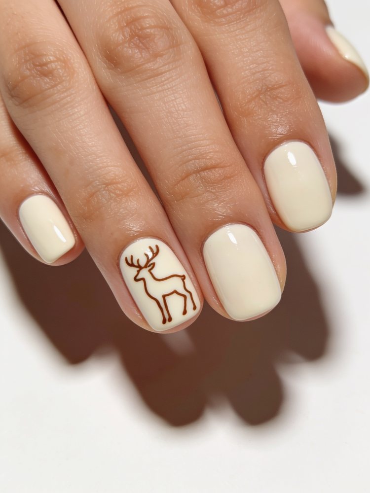 Reindeer silhouette