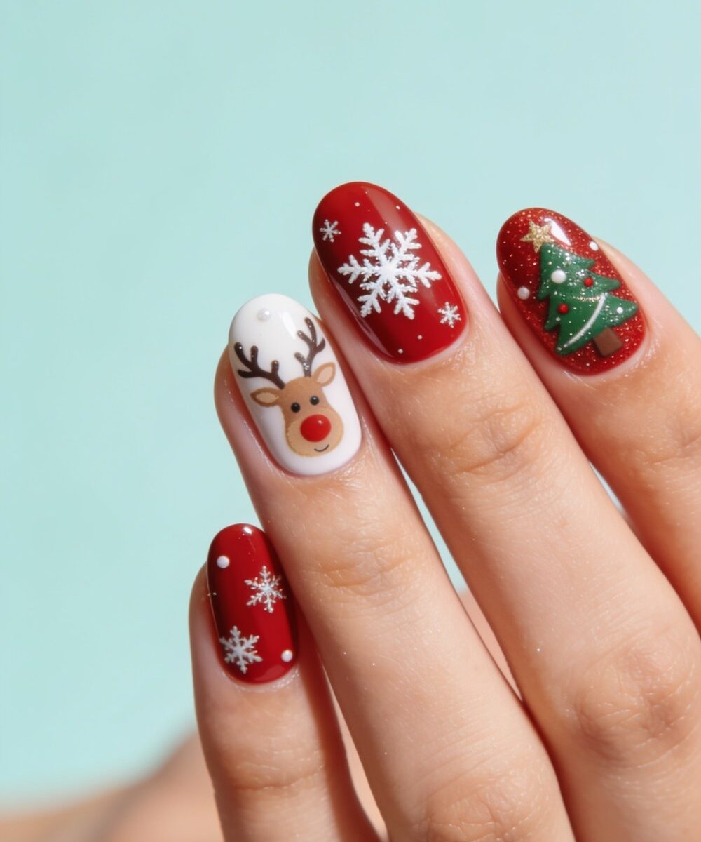 Christmas Nails: 50 Festive Designs for the Holidays