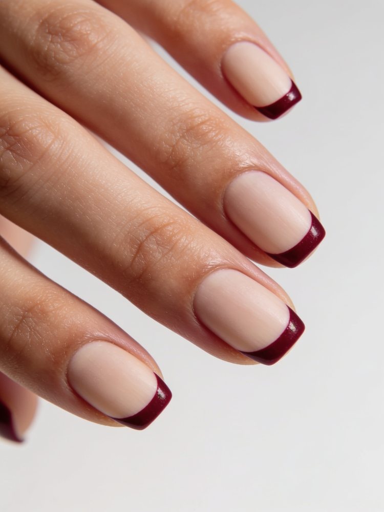Burgundy micro French