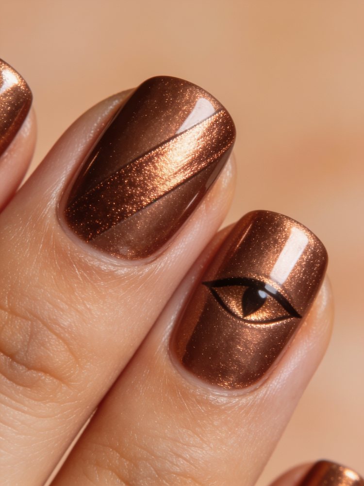 Bronze cat eye