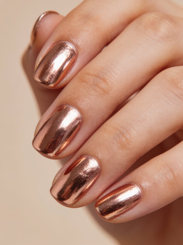 Rose gold chrome