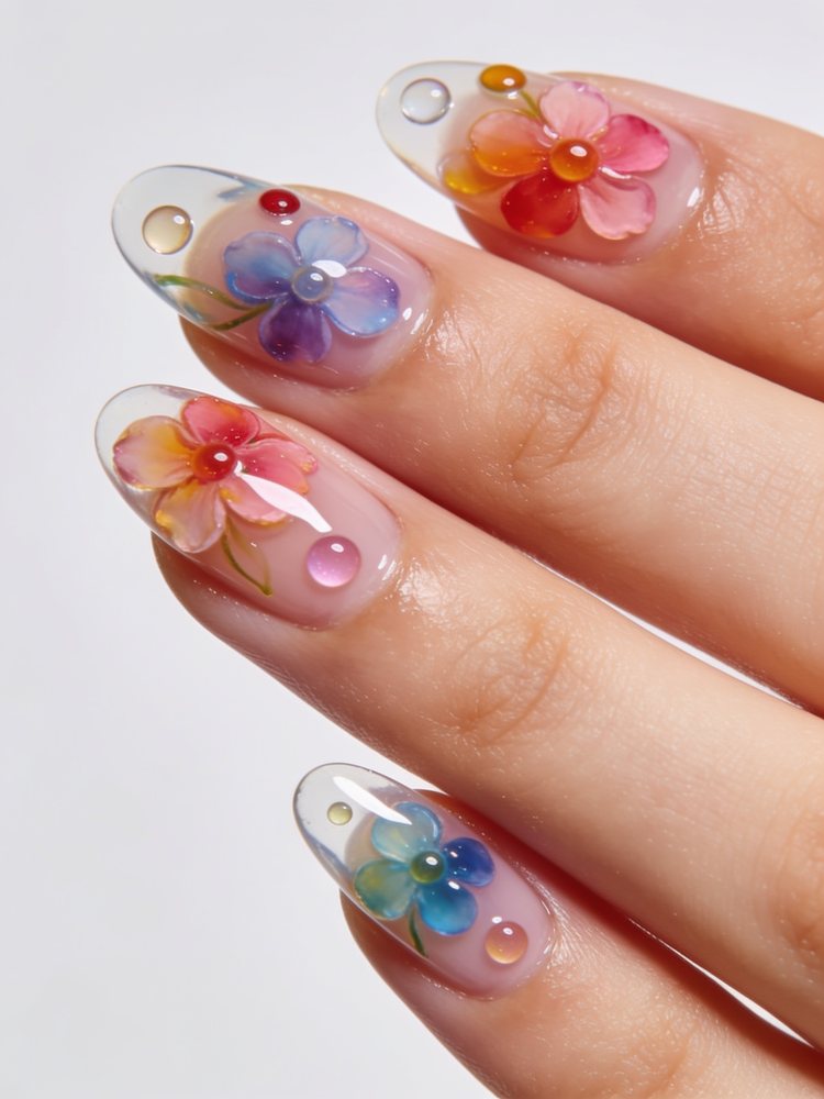 Blooming gel florals