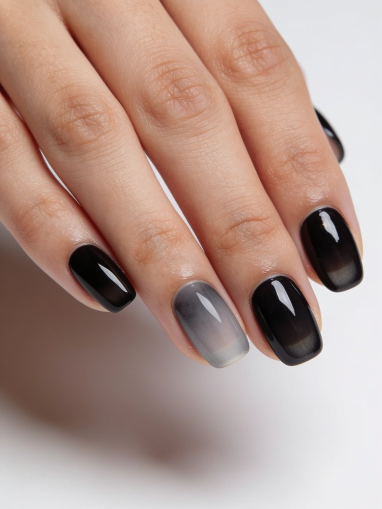 Sheer black wash