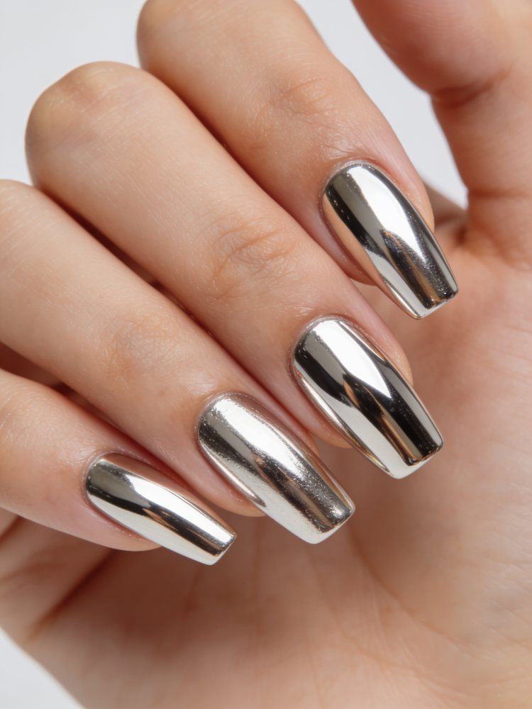Chrome mirror set
