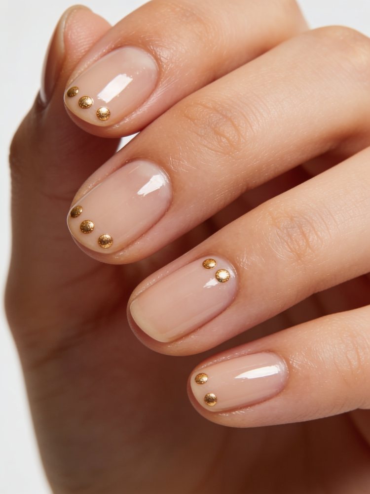 Scattered gold dots