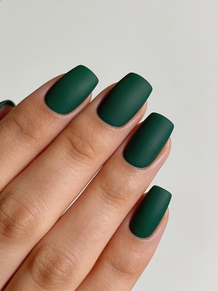 Matte forest green