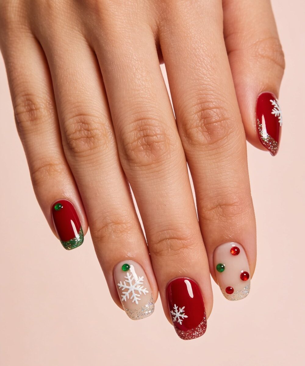 Simple Christmas Nails: 30 Easy Festive Ideas