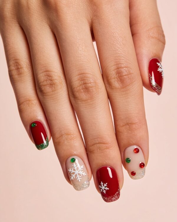 Simple Christmas Nails: 30 Easy Festive Ideas