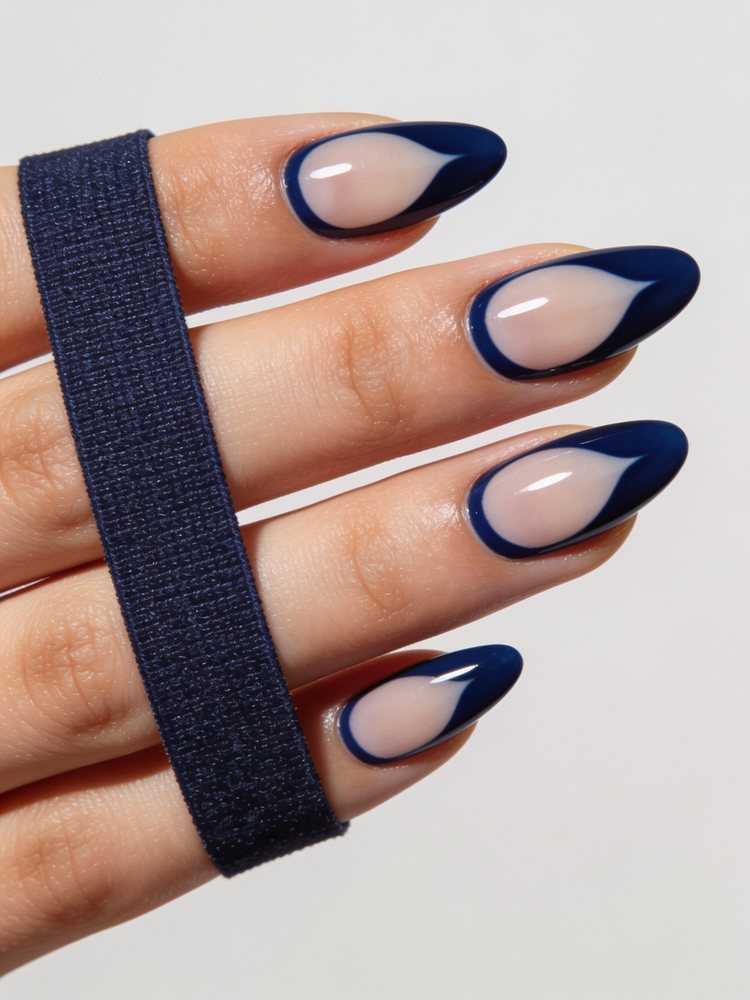 Navy cat eye